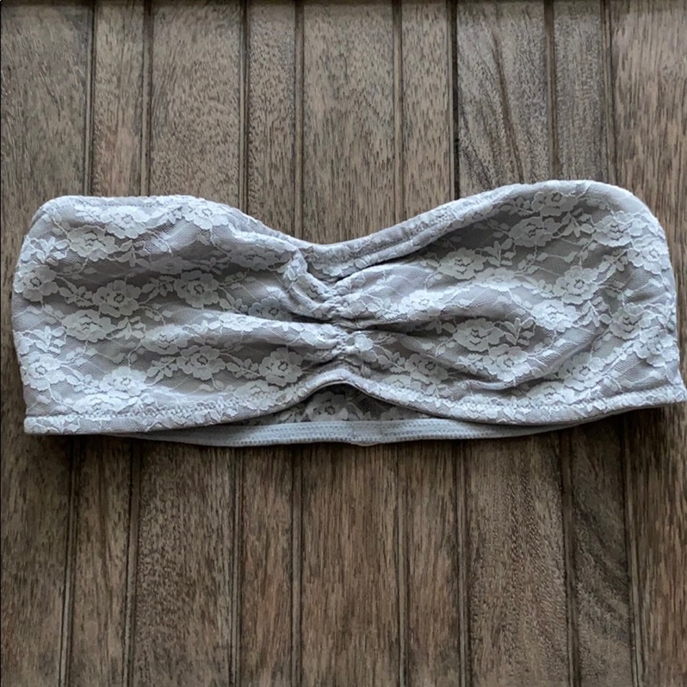 PINK Lace Bandeau Bralette